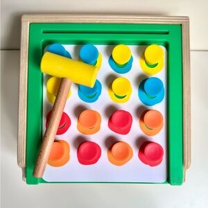 Lovevery Match & Tap Hammer Box from The Researcher Play Kit; 31-33+ Months